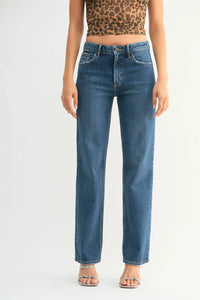 Just Black Denim - Super Soft 90's Longer Straight Jeans