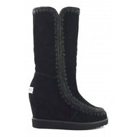 Mou - Women's French Toe Wedge Tall Boots