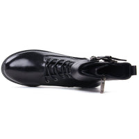 Regarde Le Ciel Women's Emily Moto Boots in delice black silver - women's shoe - view 4