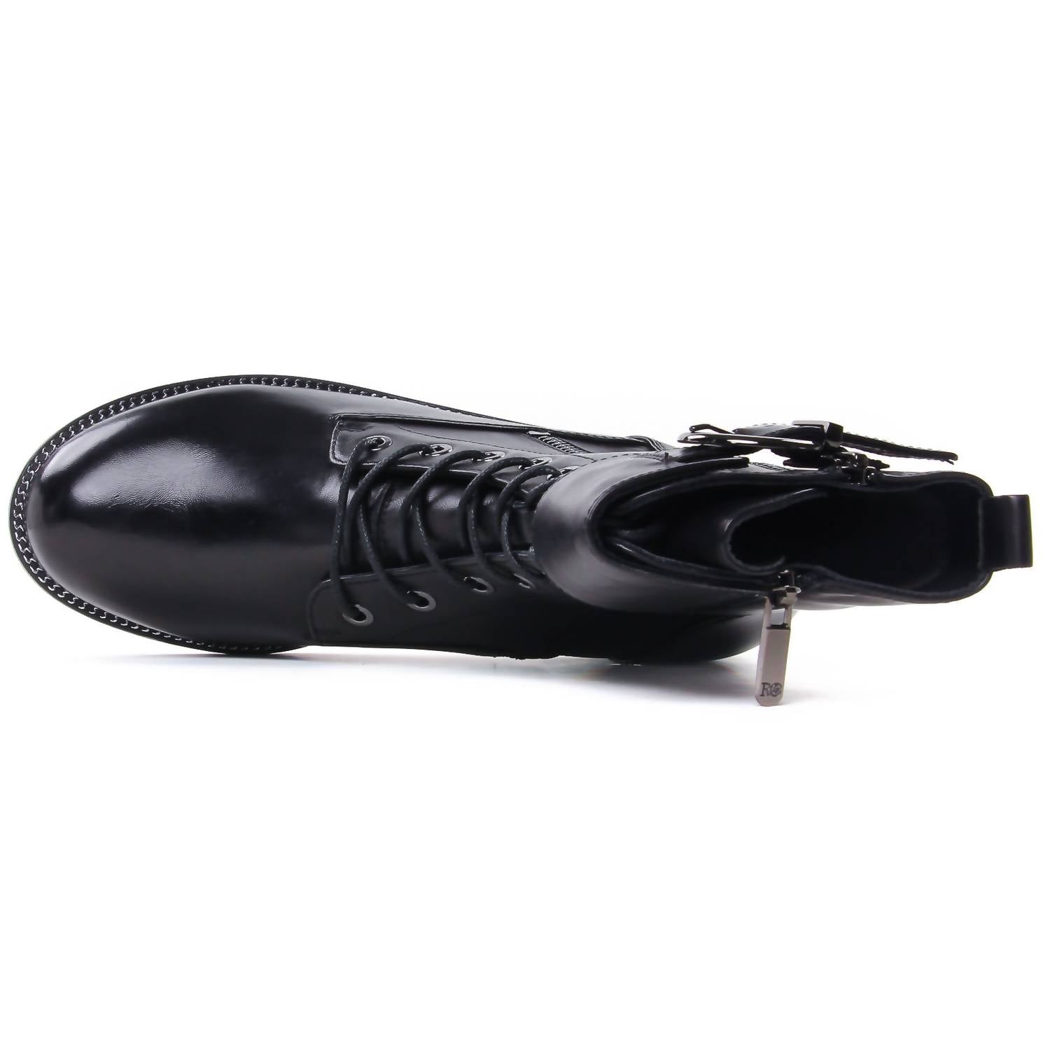 Regarde Le Ciel Women's Emily Moto Boots in delice black silver - women's shoe - view 4