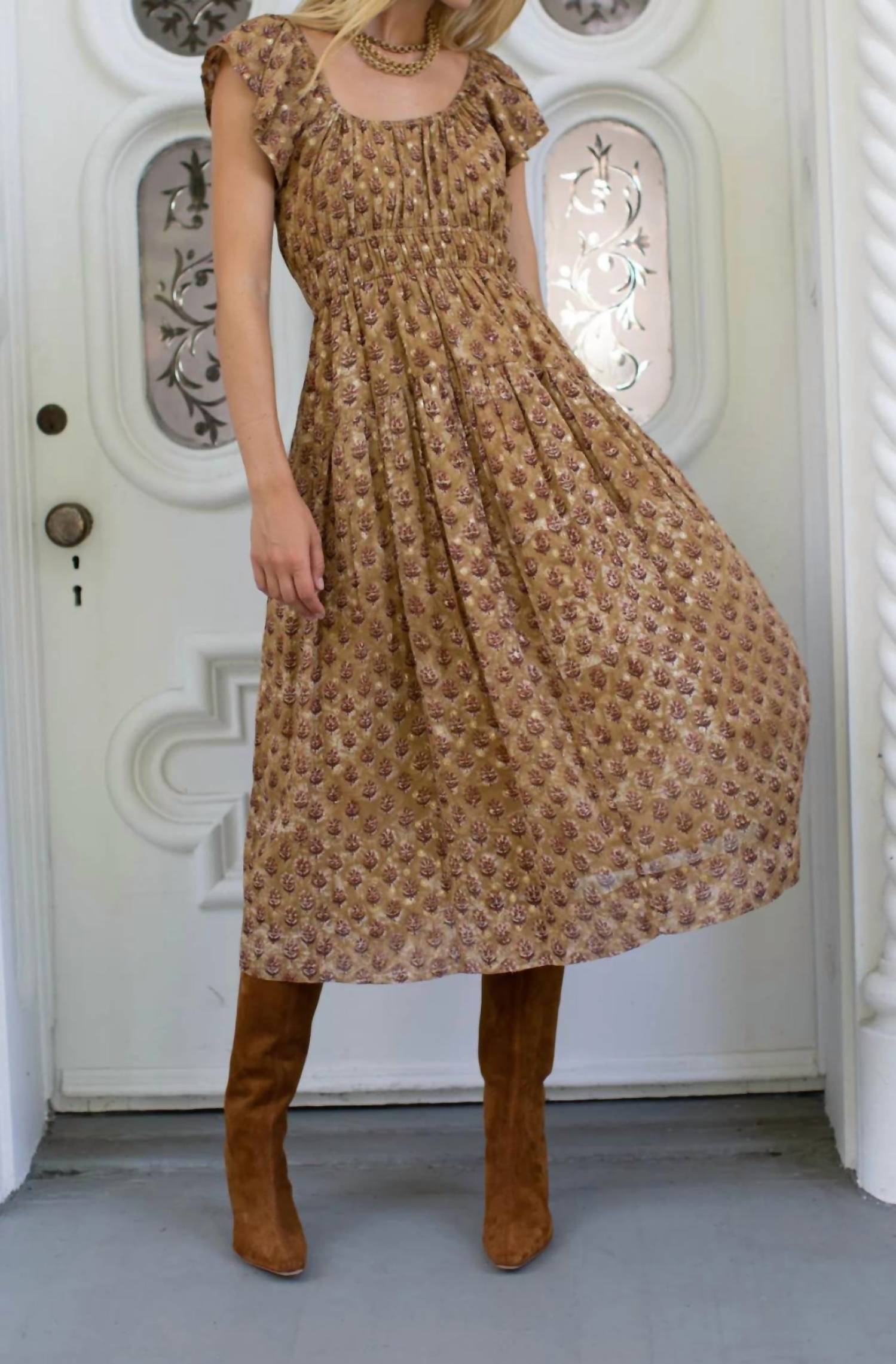 Marea - Jane Lillie Tinsel Midi Dress
