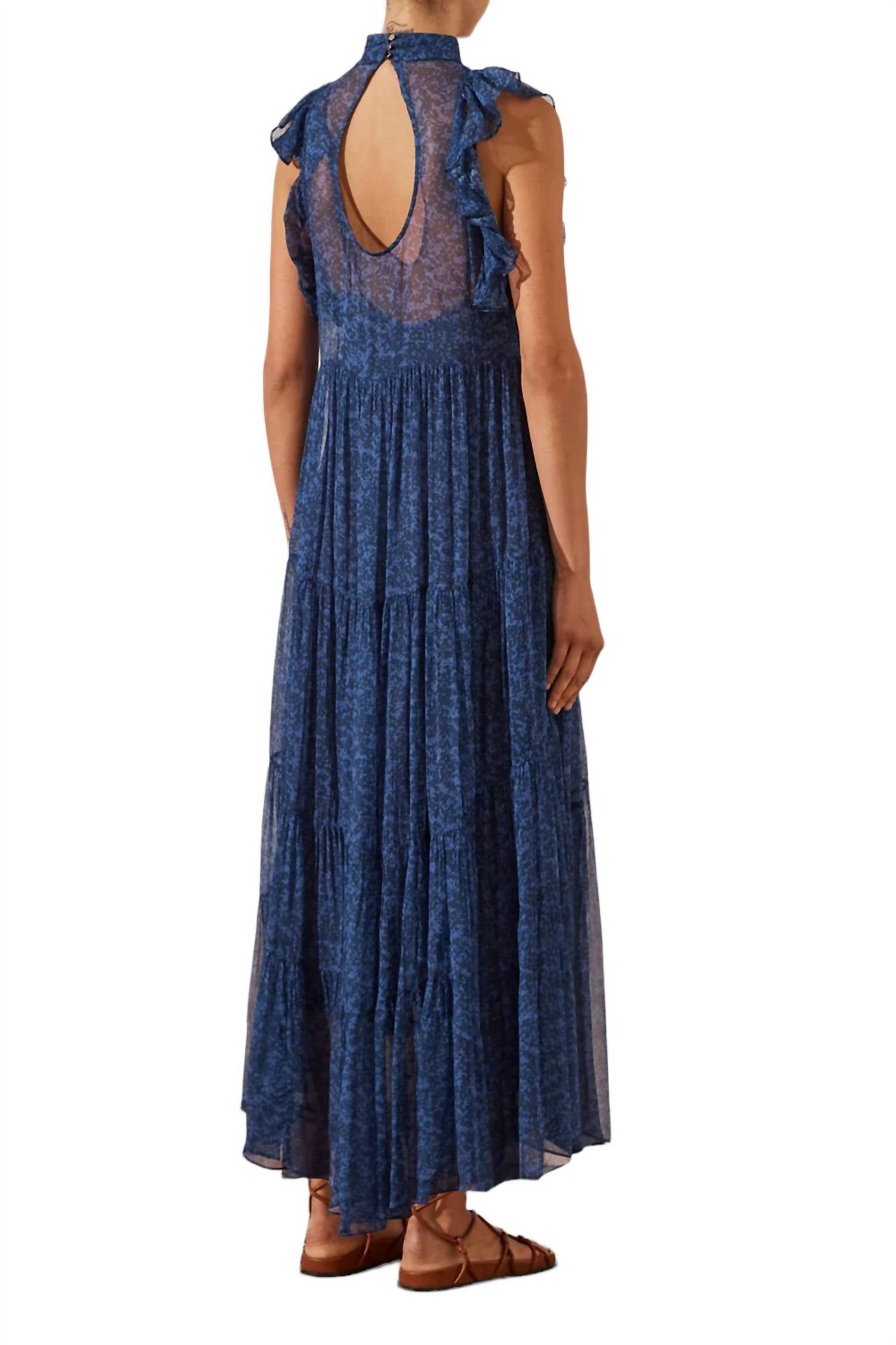 Shona Joy - SALDANHA HIGH NECK TIERED MAXI DRESS