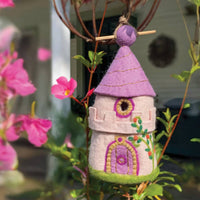 Dzi Handmade - Wild Woolies Birdhouse Fairy Castle