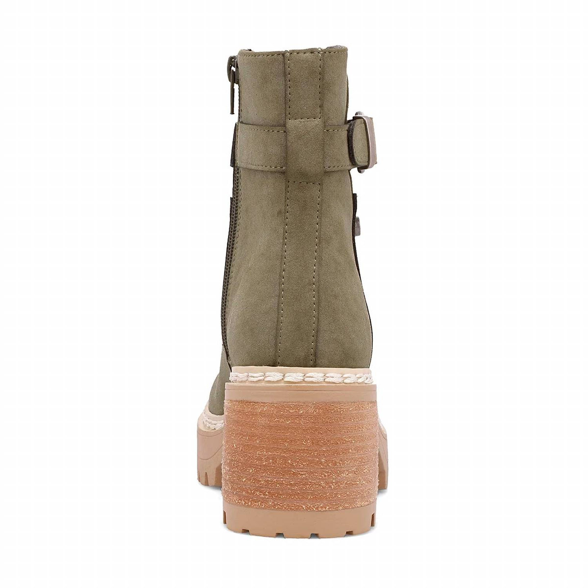 Mia Shoes - Women's Faux Suede Chunky Heel Bootie