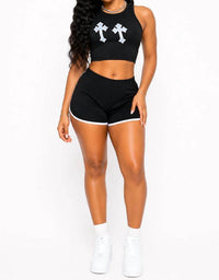 Jnk - Must Be Summer Stretch Dolphin Trim Shorts