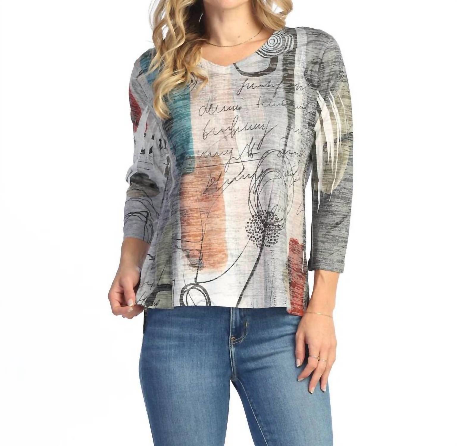 Jess & Jane - Sonnet Burnout High Low Top