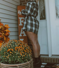 Promesa - Check Her Out Flannel Long Sleeve Romper