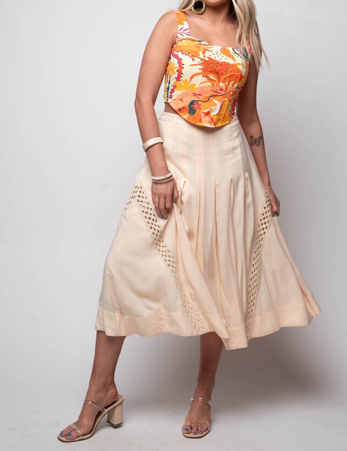 Ash & Eden - Adeena Crochet Skirt
