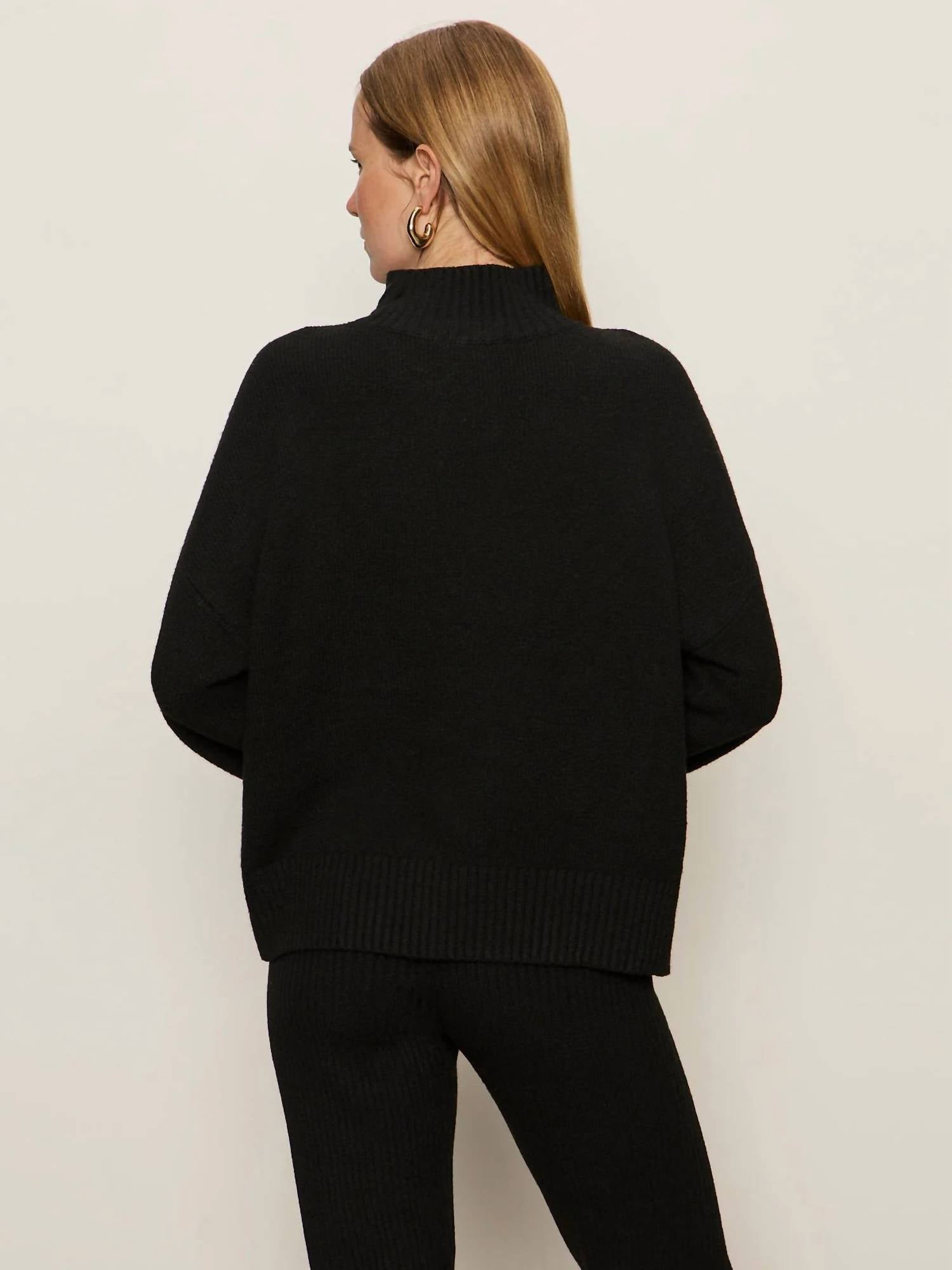 Sanctuary - Apres Intarsia Mock Neck Sweater