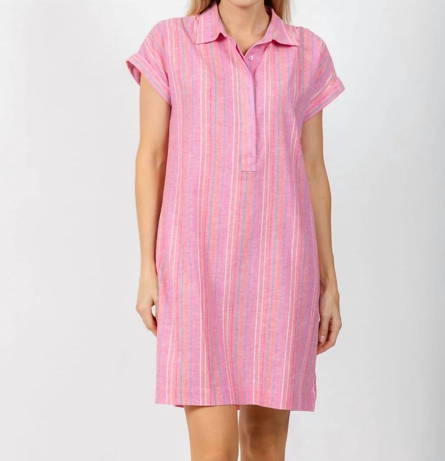 Pure Amici - Ivonne Stripe Linen Dress