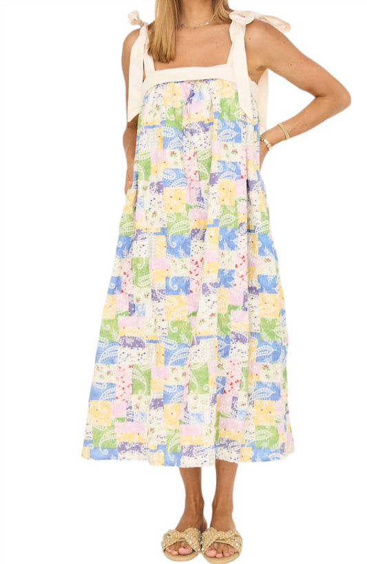 Aureum - The Hamptons Patchwork Midi Dress