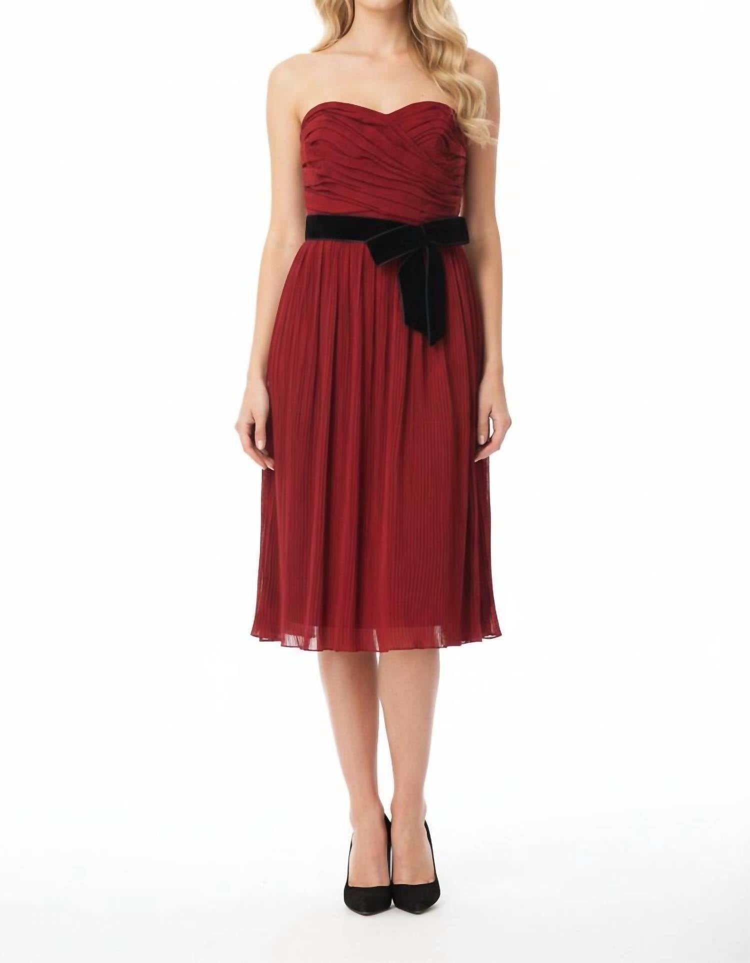 Tomaz Starewski - Empire Pleated Midi Dress