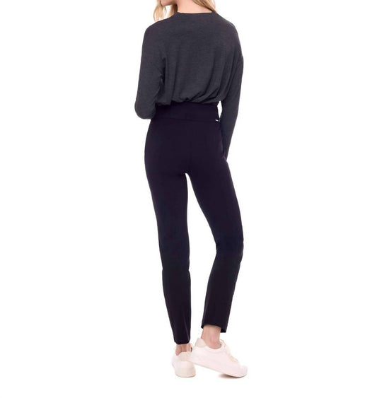 Up! - Ponte Slim Pintuck Ankle Pant