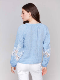 Charlie B - Raglan Long Sleeve Blouse