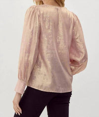 Jodifl - Western V-neck Puff Sleeve Blouse