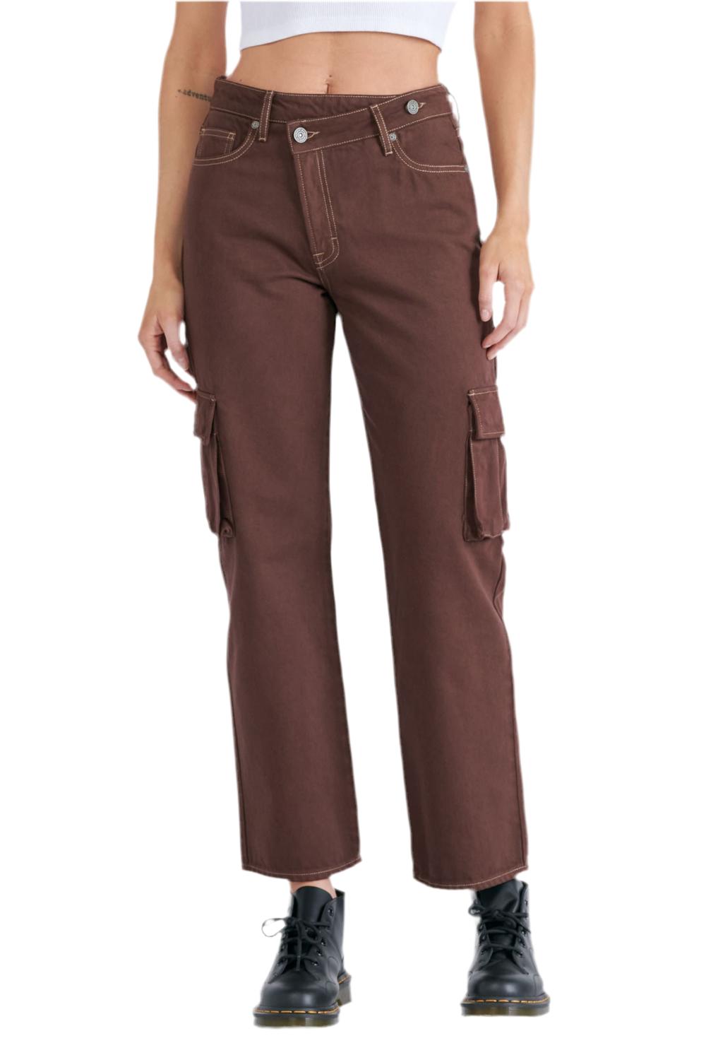 Hidden - High Rise Straight Cargo Pants