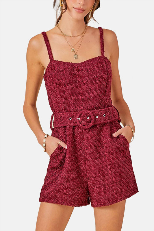 Day + Moon - Falling For Tweed Romper