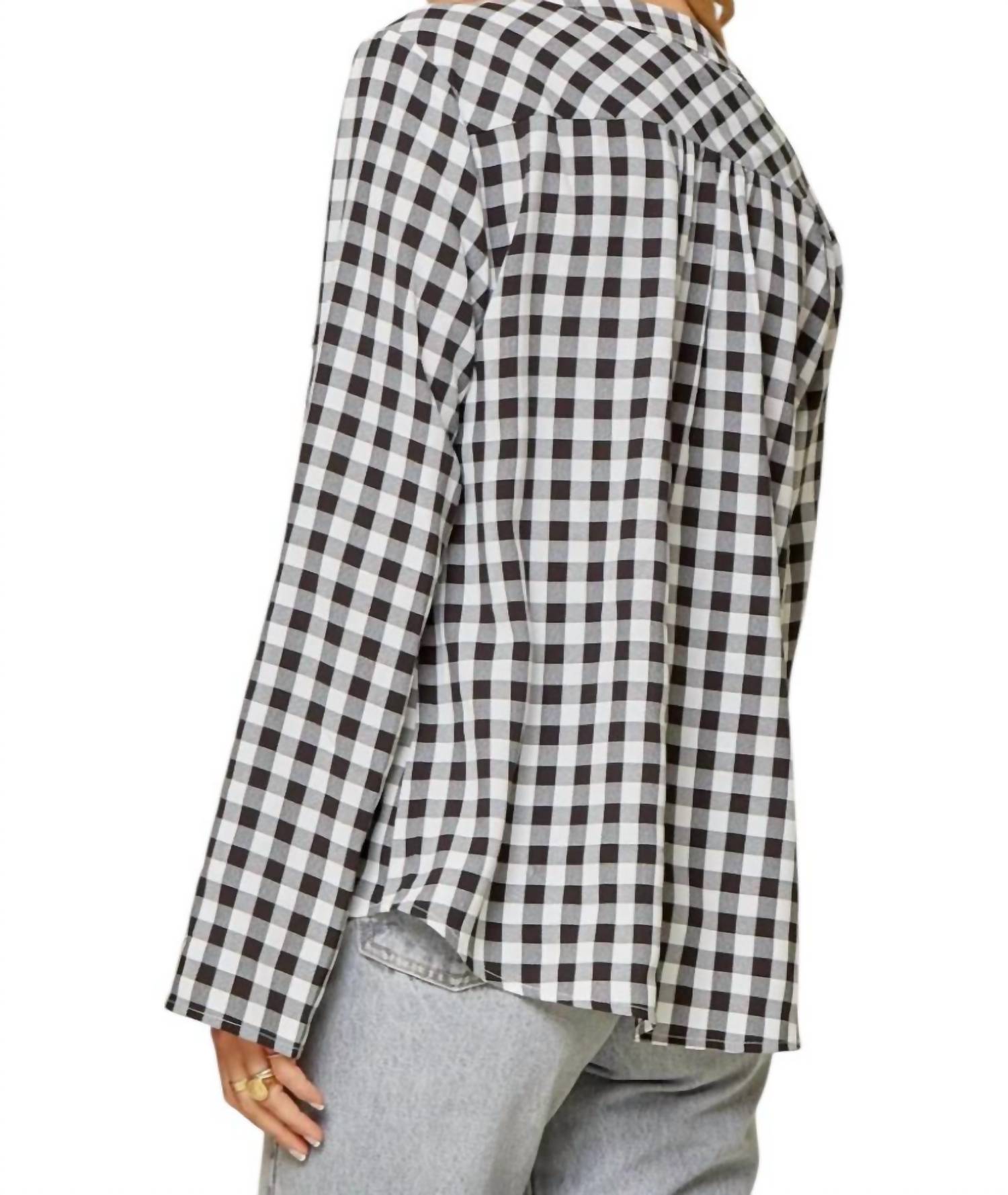 Andree By Unit - Who We Are Gingham Top