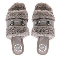 Solei Sea - Women's Hanni Belted Fur Clogs