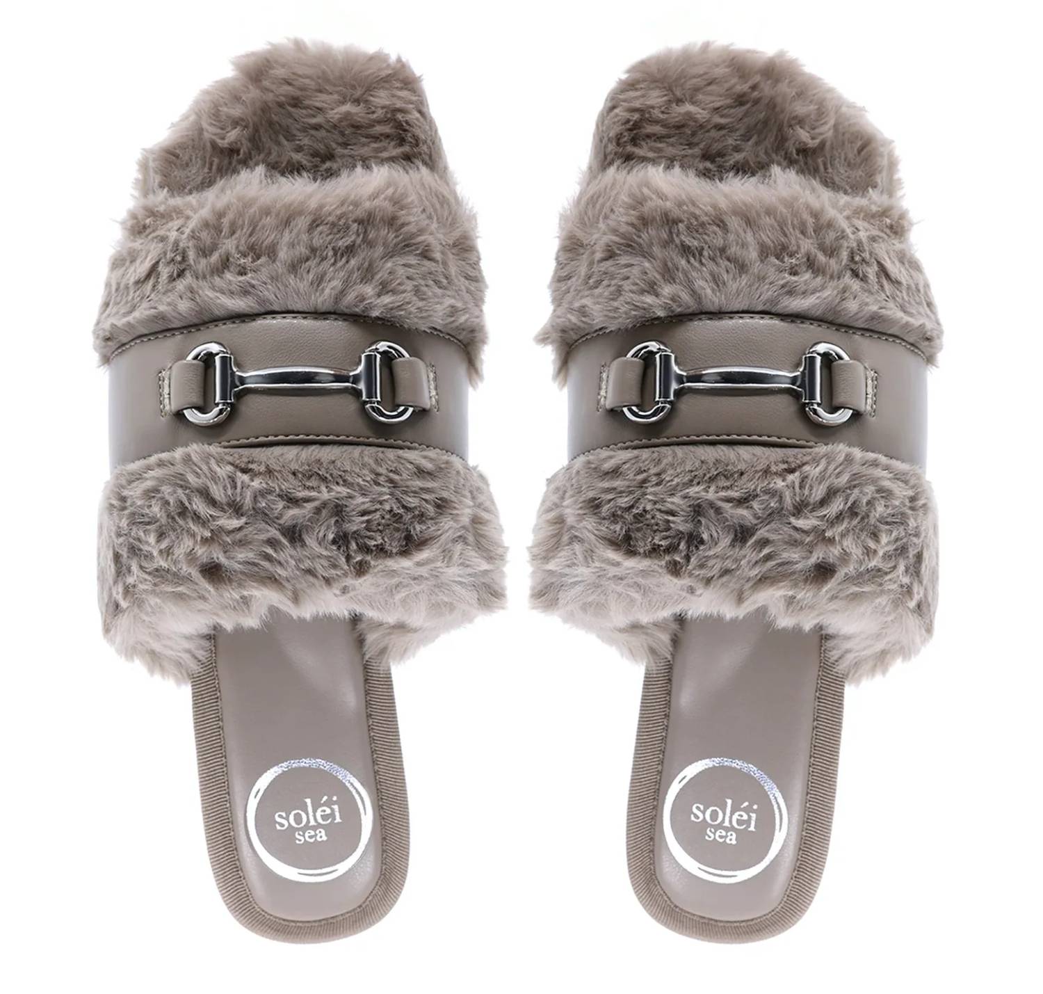 Solei Sea - Women's Hanni Belted Fur Clogs