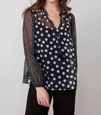 Renuar - Polka Dot Blouse