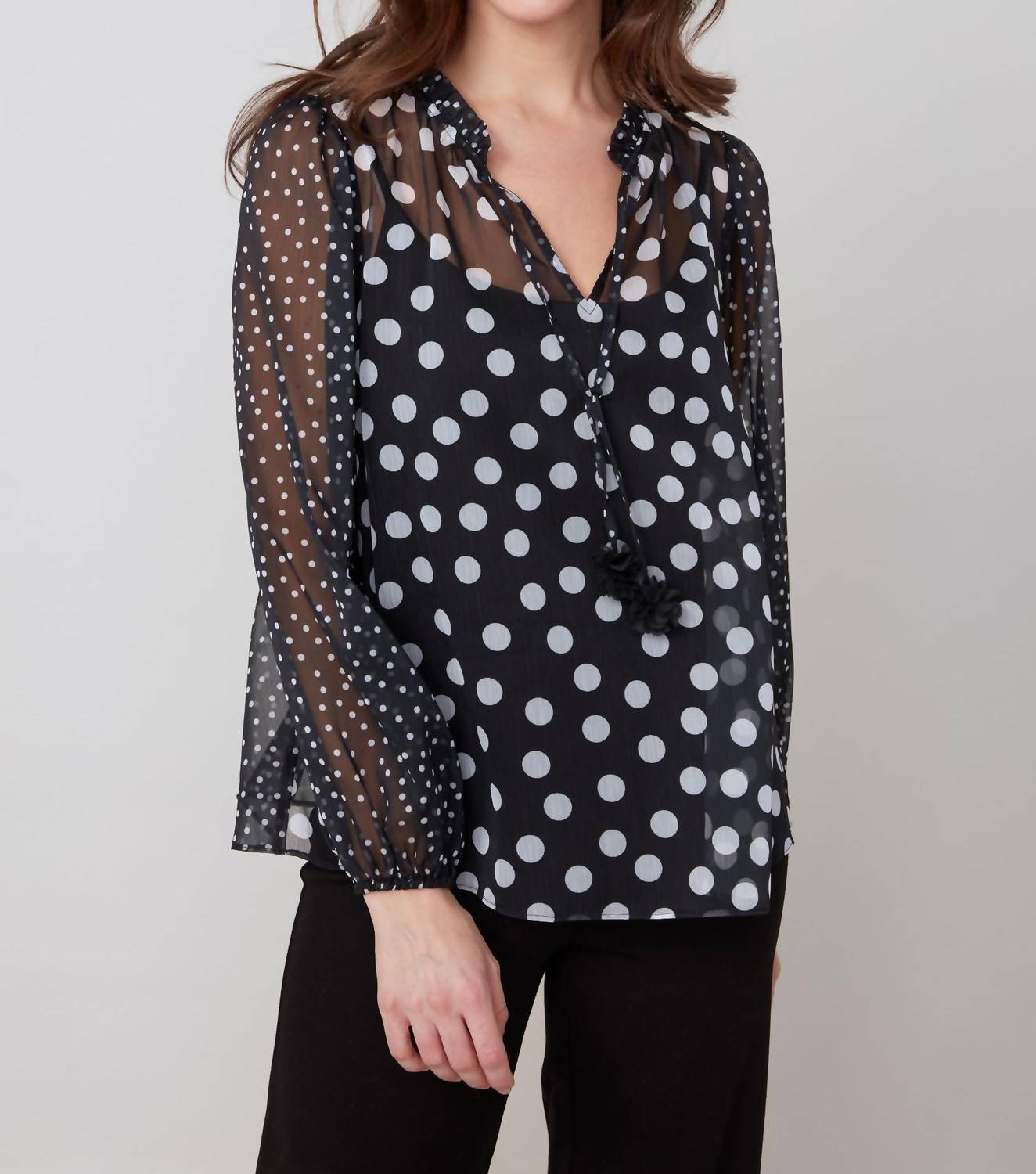 Renuar - Polka Dot Blouse