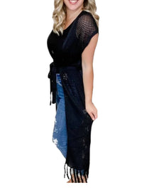 Cozy Co. - Boho Livin' Rayon Blend Short Sleeve Kimono