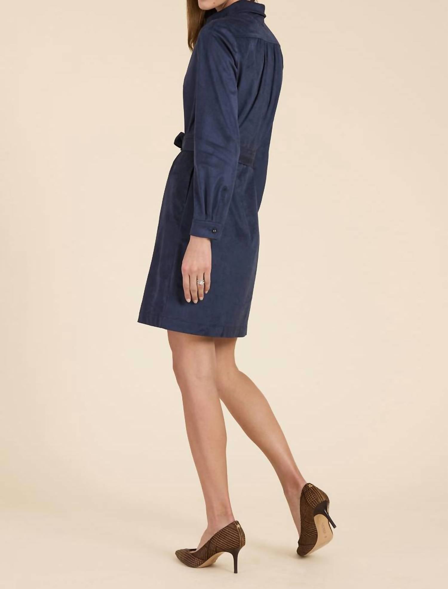 Tyler Boe - Ziva Faux Suede Shirtdress