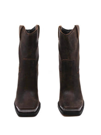 Dolce Vita Women's Falon Ankle Boots in espresso - women's shoe - detail view