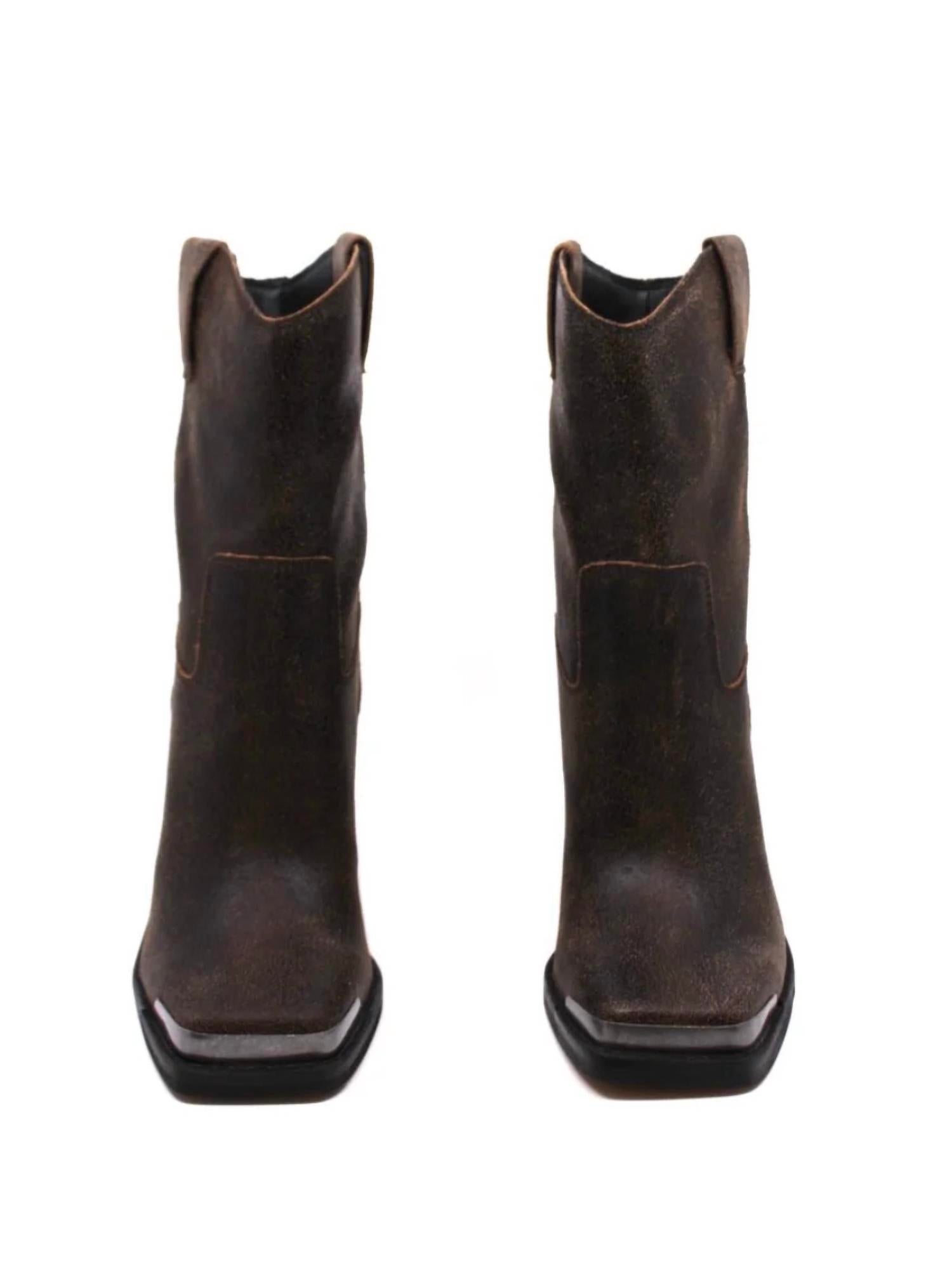 Dolce Vita Women's Falon Ankle Boots in espresso - women's shoe - detail view