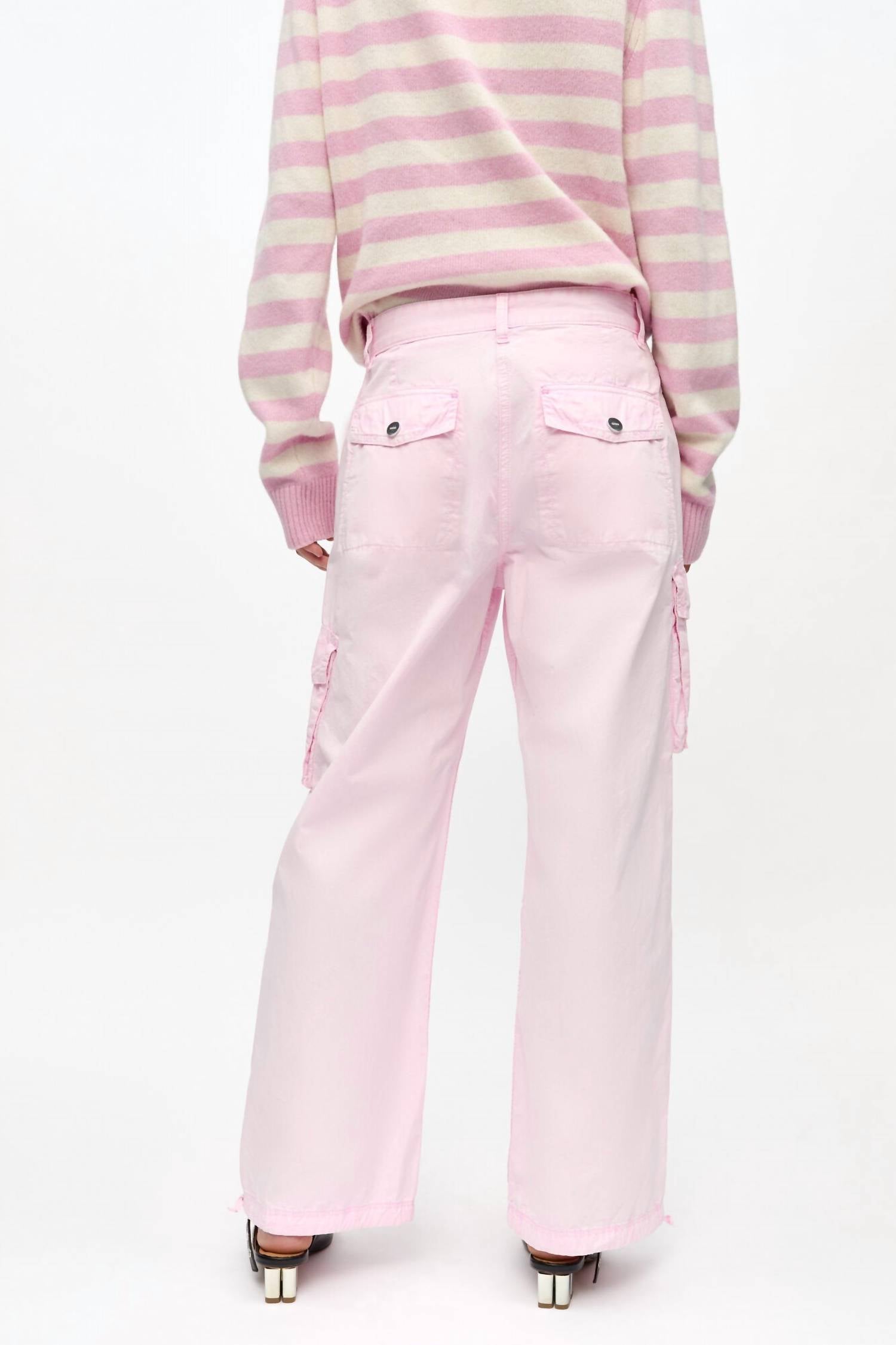 Ganni - Twill Pants With Cargo Pockets