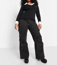 Rebdolls - Trudy Contrast Collared Top
