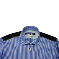 Junya Watanabe - Men's Stripe Yoke Elow Botton Up Shirt