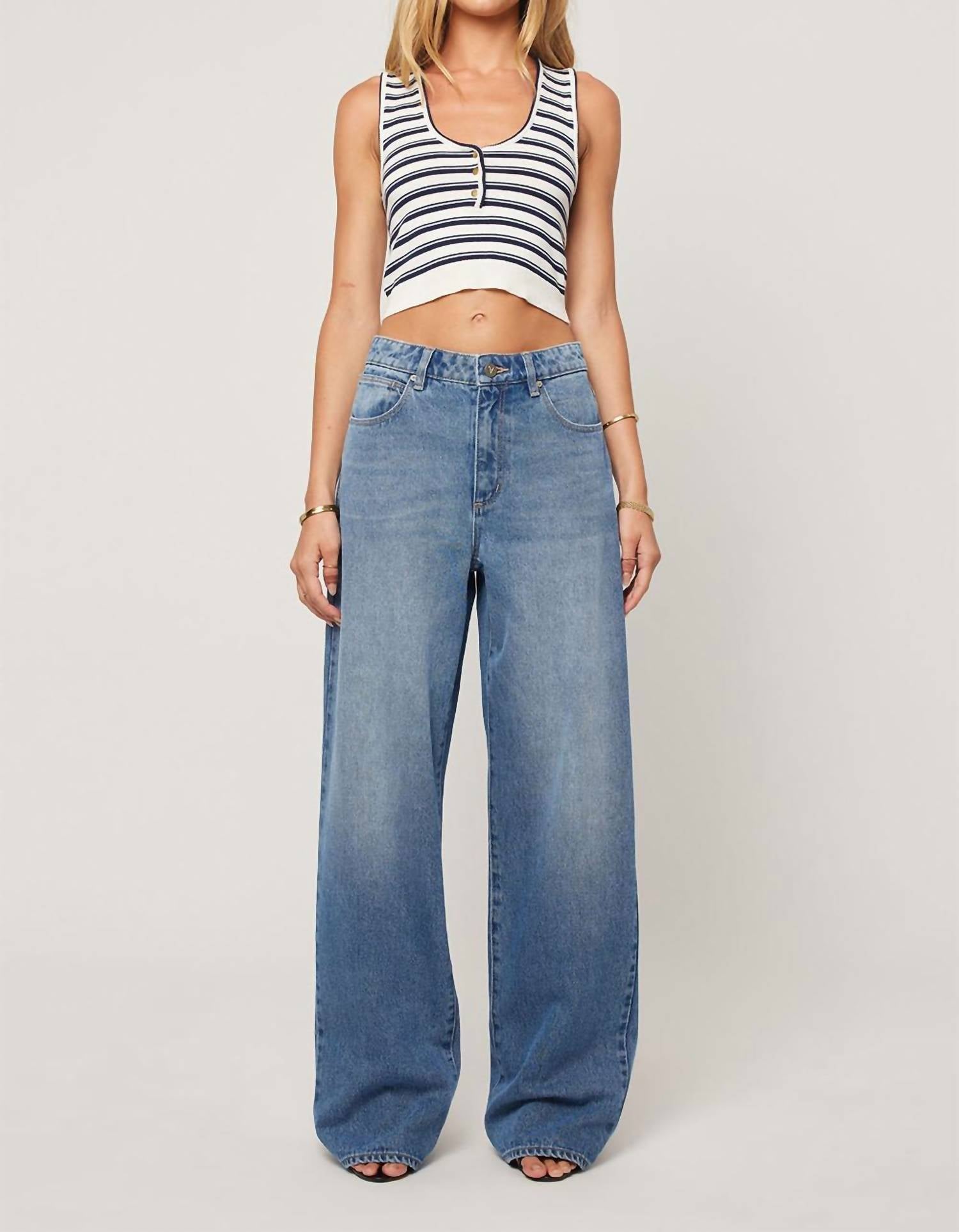 Abrand Jeans A 95 Wide Straight Leg Mid Baggy Jeans in paloma - women's jeans
