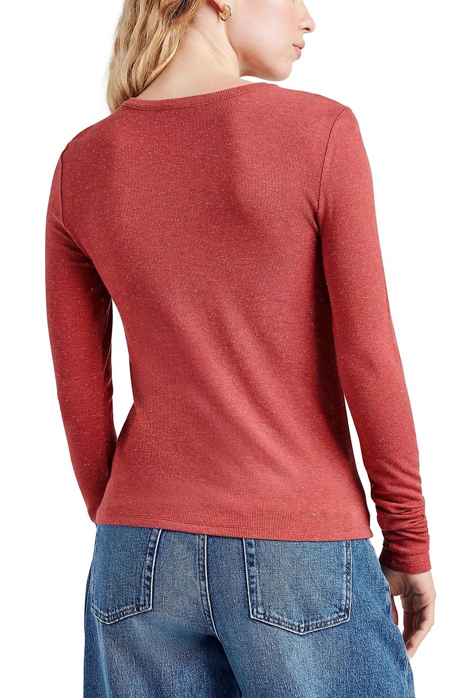 Splendid - Isabella Shimmer Long Sleeve Tee