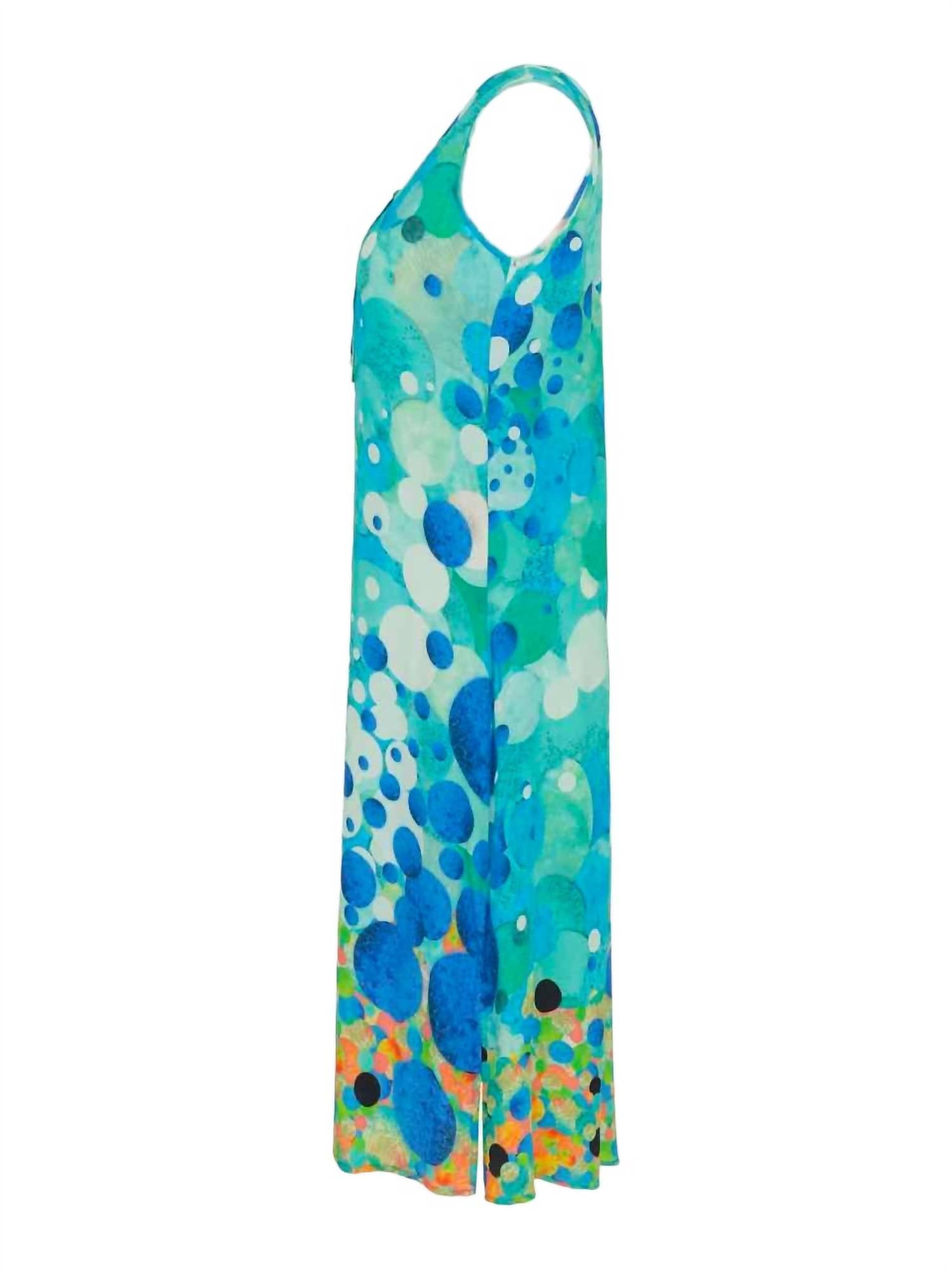 Dolcezza - Big Angel Fish Mosaic Midi Dress