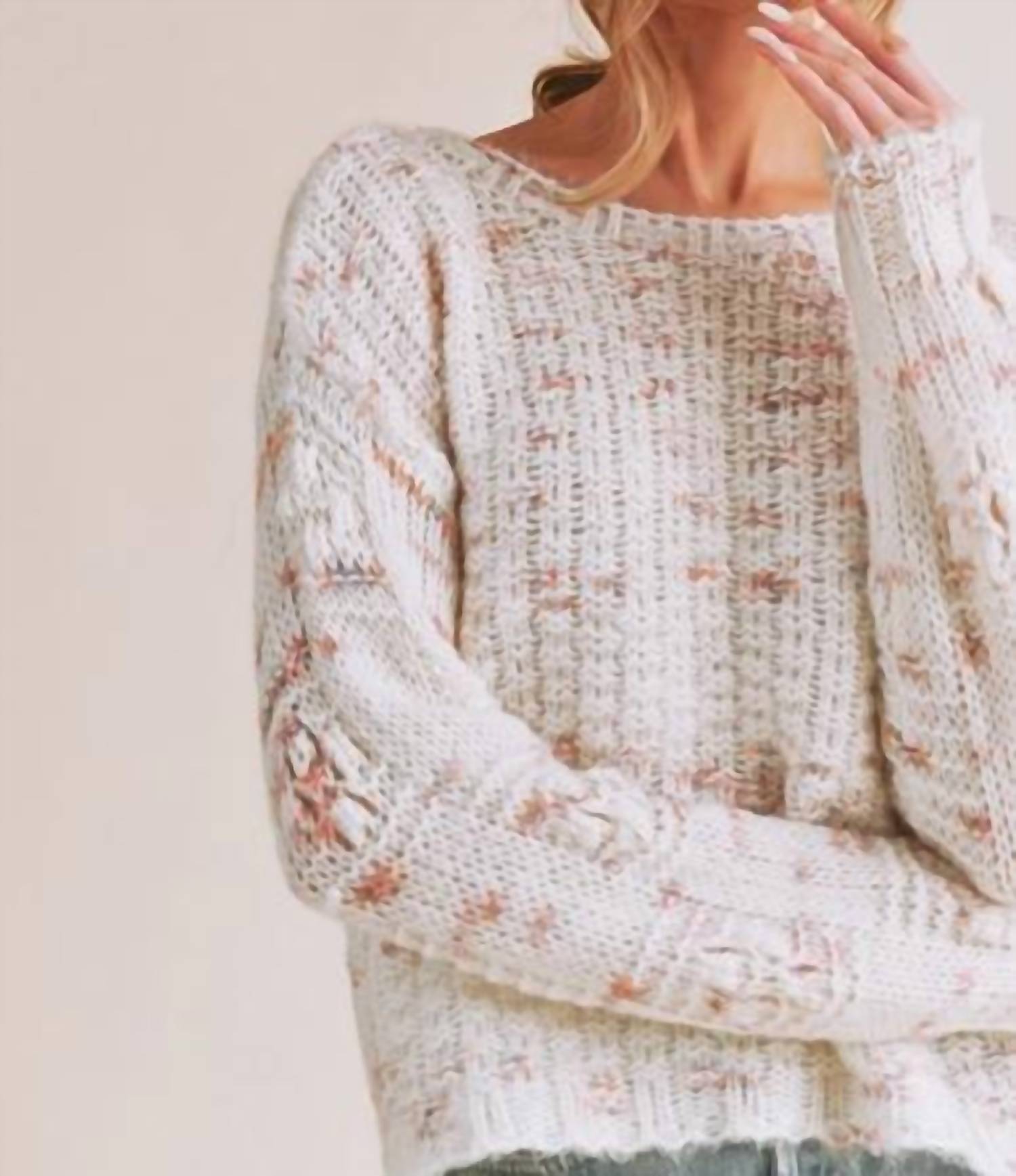 AEMI + CO Lani Textured Sweater - women's sweater - view 4