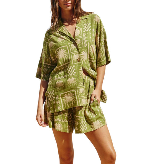 Dress Forum - Mirage Relaxed Shirt And Shorts Set