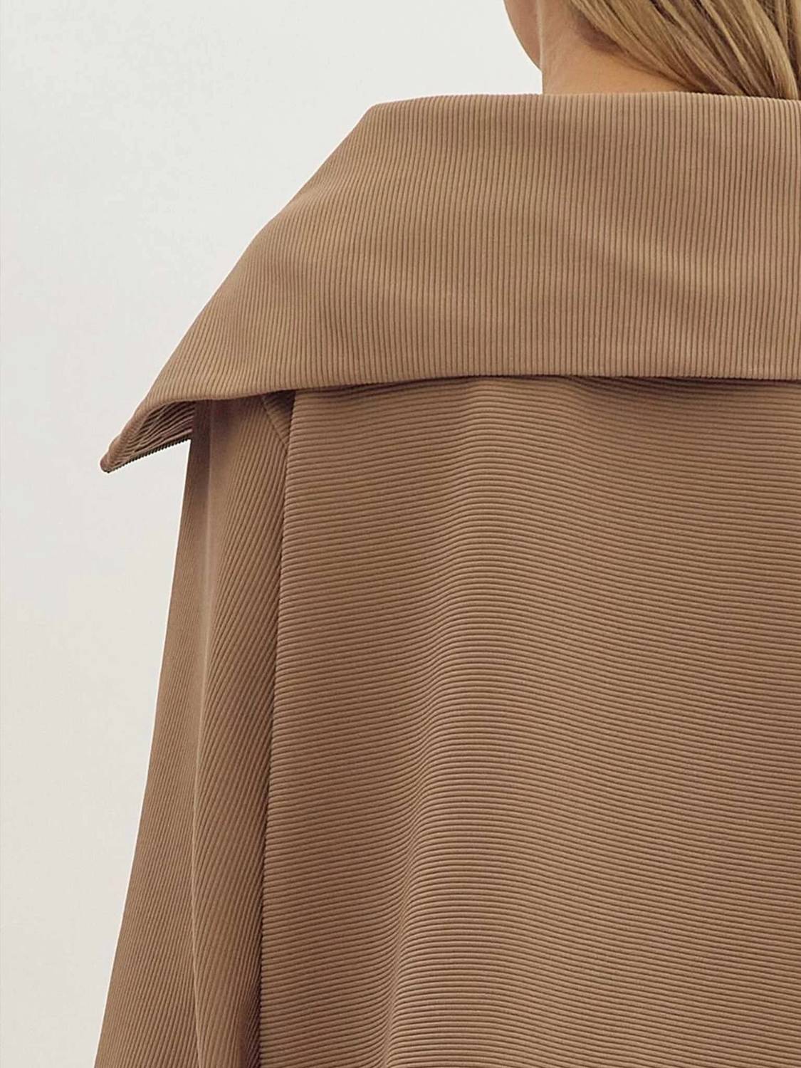 Entro - Solid Ribbed Half-zip Long Sleeve Top