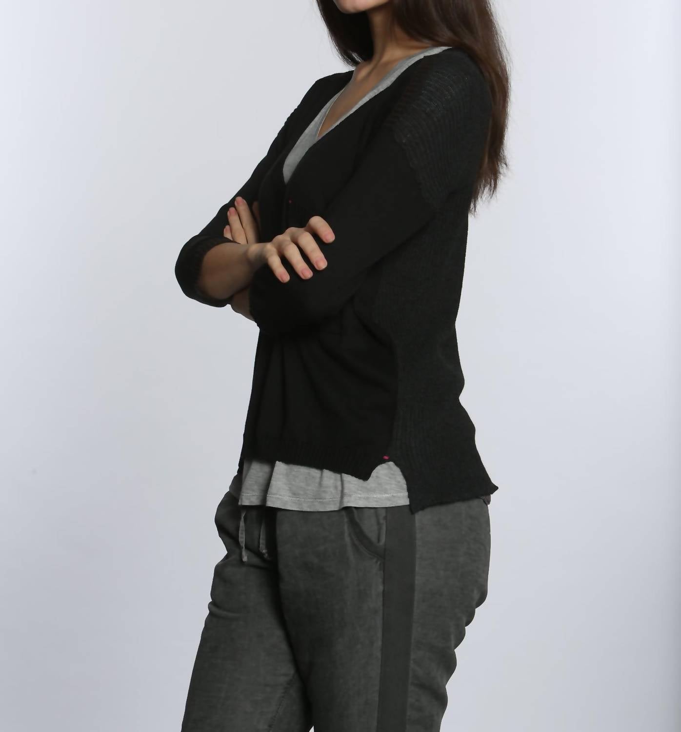 Label+Thread - Women's Rib Back V Neck Top