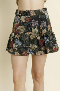 Aureum - Floral Brocade Skirt
