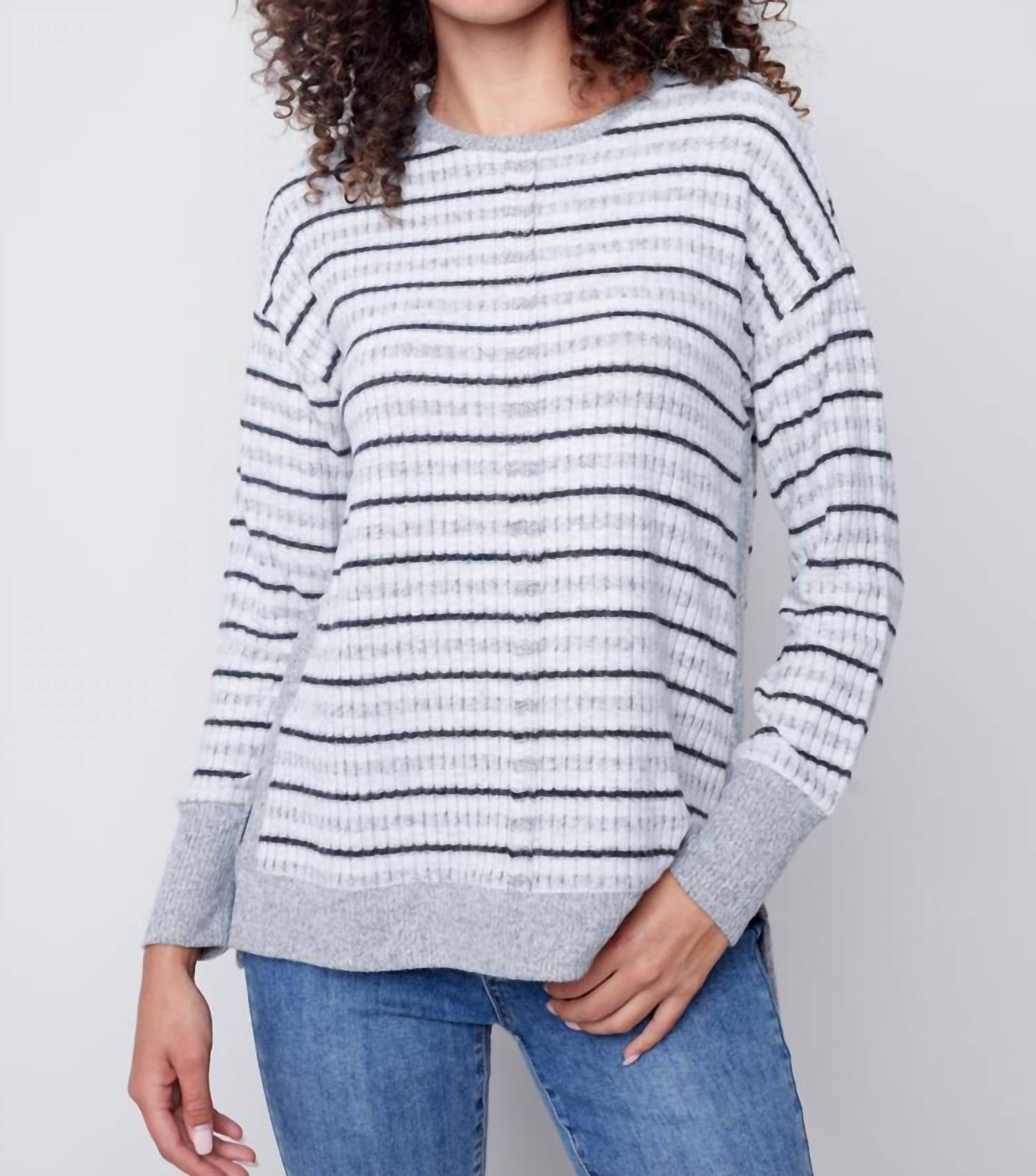 Charlie B - Casper Crewneck Sweater - Plus