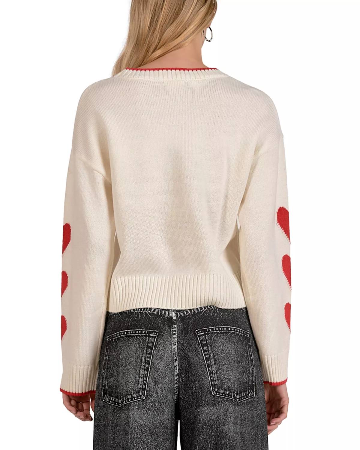 Elan - Heart Crewneck Sweater