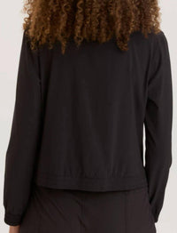 Wearables Women's Active Quinn Bomber Jacket in black - women's top - alternate view