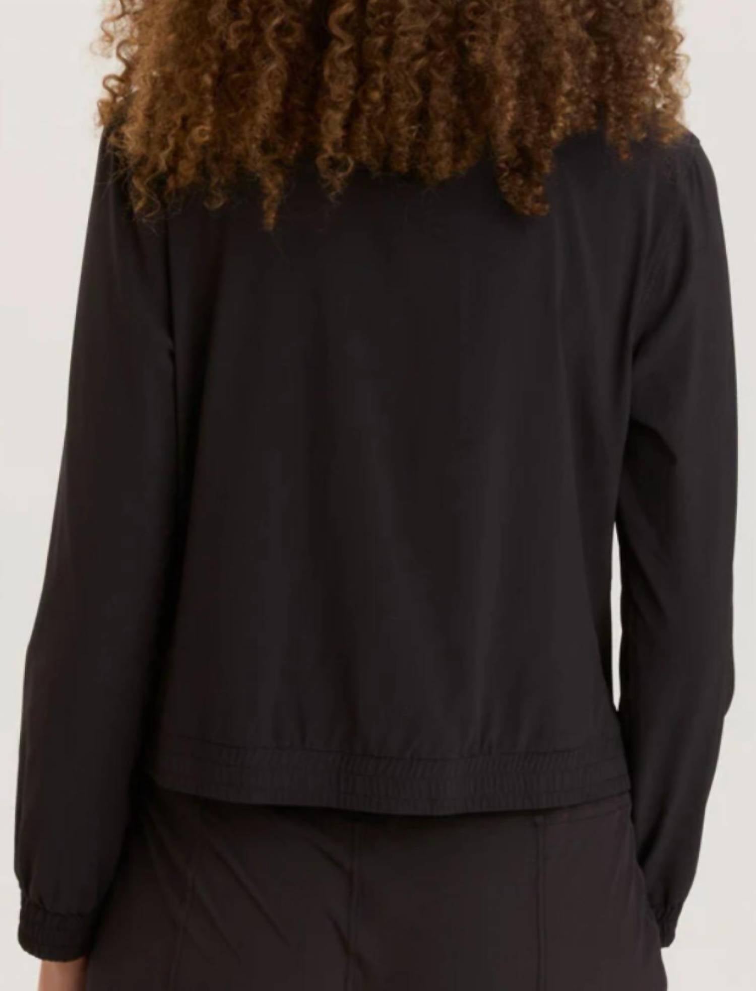 Wearables Women's Active Quinn Bomber Jacket in black - women's top - alternate view