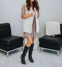umgee D-easy Breezy Dress in coco - women's dress - detail view