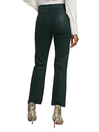 Frame - Le High Straight Raw Stagger Coated Jeans