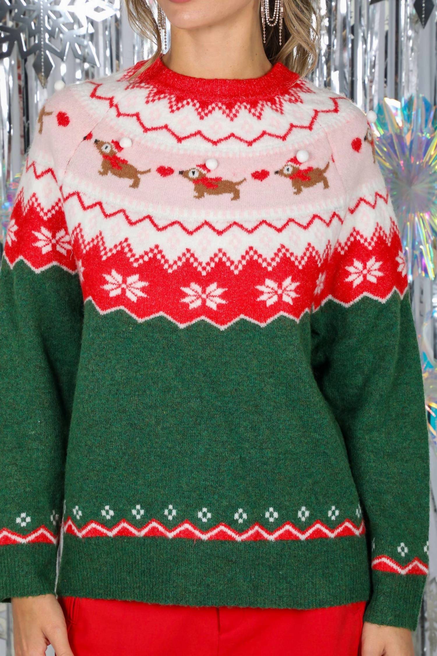 Vine & Love - Noelle Fair Isle Christmas Sweater