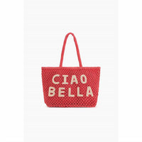 America & Beyond - Women's Ciao Bella Beaded Macrame Tote Bag