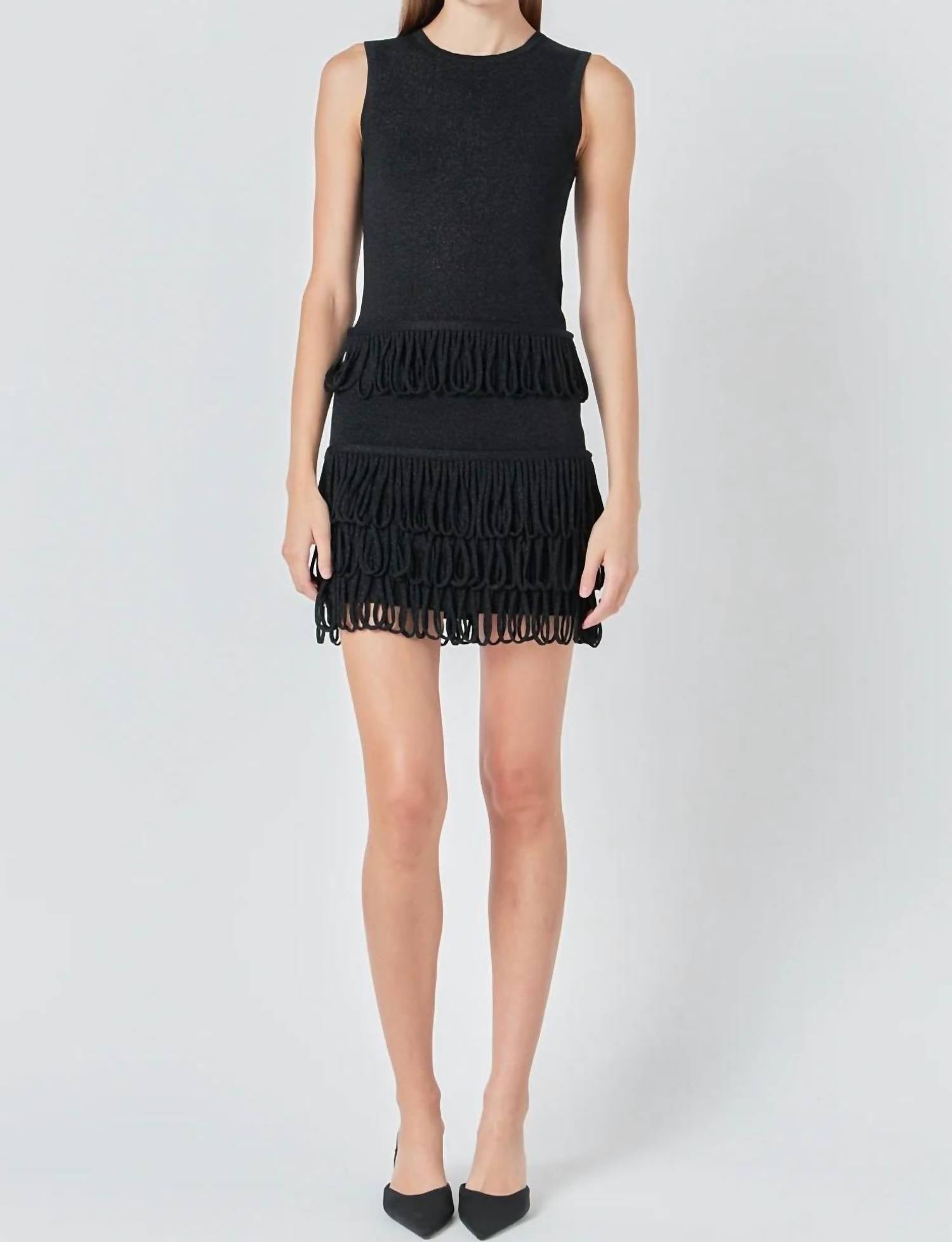 English Factory - Lurex Knit Loop Top